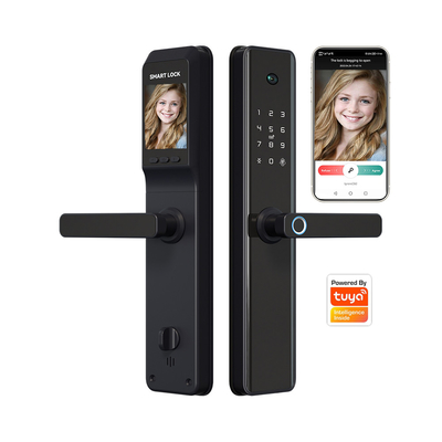 Elektronisches biometrisches Fingerabdruck-Türschloss-Aluminiumlegierung WiFis mit Kamera/Tuya-App