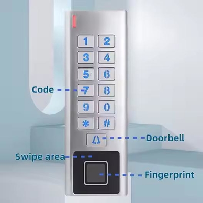 Tuya App Wasserdichtes Metallgehäuse WIFI RFID Smart Lock Fingerabdruck Zugangskontrolle