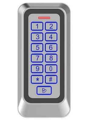 Langlebige IP67 wasserdichte RFID-Tastatur-Zugangskontrolle, Metallgehäuse-Design, unterstützt bis zu 1000 Benutzer