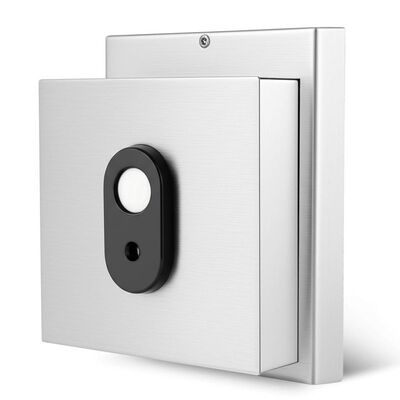 Elektromagnetischer Türöffner aus Edelstahl 304 mit manueller Entriegelungstaste für 12V/24V DC-Betrieb