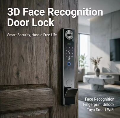 Wasserdichtes Smart Lock Echtzeit Video 3D Gesichtserkennung Smart Fingerprint Lock