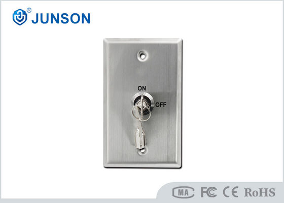 IP66 305 Stainless Steel Key Switch JS-70KS for Access Control Door Release