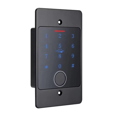 Outdoor Wasserdichtes Metallgehäuse Smart Tuya Wifi Standalone Eingebettete Fingerabdruck-Zugangskontrolle mit Tastatur